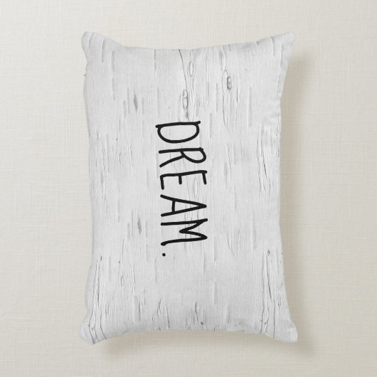 ドリーム文字オン樺の木ツリーアクセントピロー アクセントクッション (正面(垂直))