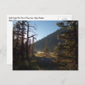 ドリーム湖で日に照らされた曇り松 ポストカード (正面/裏面)