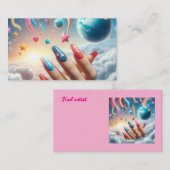 ドリーム爪、 ネイル名刺 名刺 (正面/裏面)