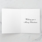 ドリーム白いクリスマス折り畳みグリーティングカード カード (内部)