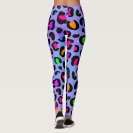ドリーム薄紫ヒョウ レギンス