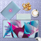 ドリーム計画動機づけの達成ゆがみ抽象芸術 デスクマット