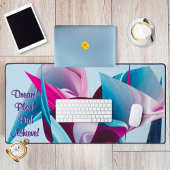 ドリーム計画動機づけの達成ゆがみ抽象芸術 デスクマット