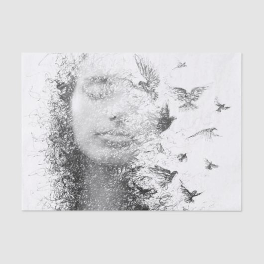 ドリーム顔家具デクページティッシュペーパー 薄葉紙 (正面)