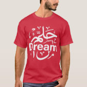 ドリーム・アラビア語＆英語 Tシャツ (正面)