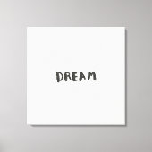 ドリーム ウォール アートプリント – インパイロメンタル ミニマリスト キャンバスプリント (正面)