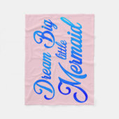 ドリーム・ビッグ・リトル・マーメイド フリースブランケット (正面)