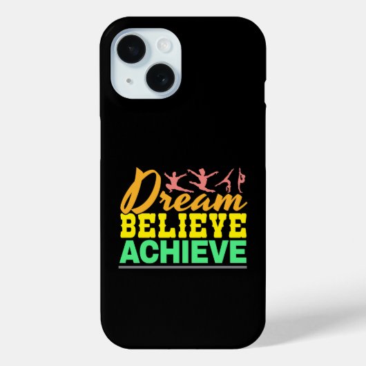 ドリーム ビリーブ 引用 - 女性体操 Case-Mate iPhoneケース (裏面)