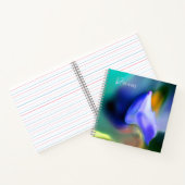 「ドリーム」フローラプリントスパイラルノートブック ノートブック (内部)