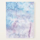 ドリーム、プラン、ドゥ – 水彩紫宇宙 プランナー手帳 (裏面)