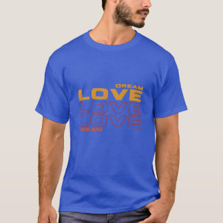 ドリーム ラブ ラブ ラブ ドリーム ヒムノ ラブ レトロ Tシャツ