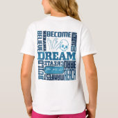 ドリーム – ASLデザイン Tシャツ (裏面)