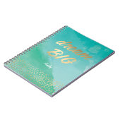 ドリームBIGブルーウォーター色 |仕訳帳 ノートブック (左側)