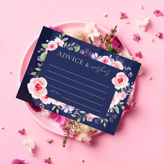ドリーモダンミーフローラブライダルシャワーアドバイス&ウィッシュ エンクロージャーカード