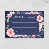 ドリーモダンミーフローラブライダルシャワーアドバイス&ウィッシュ エンクロージャーカード (正面)