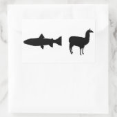 ドリーラマのステッカー 長方形シール (バッグ)