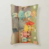 ドリーランドリー女の子のヴィンテージ遊の人形かわいい アクセントクッション (正面(垂直))