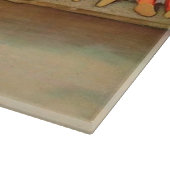 ドリーランドリー女の子のヴィンテージ遊の人形かわいい カッティングボード (角)