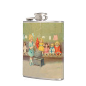 ドリーランドリー女の子のヴィンテージ遊の人形かわいい フラスク (左)