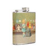 ドリーランドリー女の子のヴィンテージ遊の人形かわいい フラスク (右)