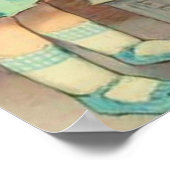 ドリーランドリー女の子のヴィンテージ遊の人形かわいい ポスター (角)