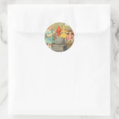 ドリーランドリー女の子のヴィンテージ遊の人形かわいい ラウンドシール (バッグ)