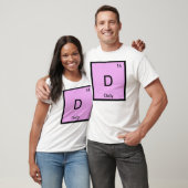 ドリー名の化学元素周期表 Tシャツ (ユニセックス)