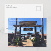 ドリー漁船団、カリフォルニア州ニューポートビーチ ポストカード (正面/裏面)