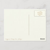 ドリー遊ディンレボーイと女の子の紙人形 ポストカード (裏面)