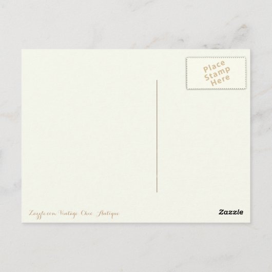 ドリー遊ディンレボーイと女の子の紙人形 ポストカード (裏面)