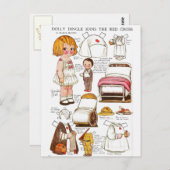 ドリー・ディングルが赤十字看護ペーパードールに加わる ポストカード (正面/裏面)