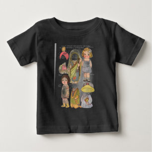 ドリー・ディングルの世界一周ペーパードール ベビーTシャツ
