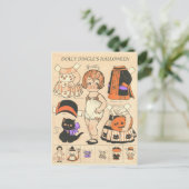 ドリー・ディンゴルのハロウィン・ペーパードール 🎎 シーズンポストカード (スタンド正面)