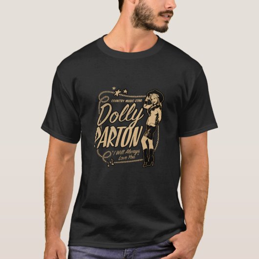 ドリー・ポン カントリーミュージックのスター Tシャツ (正面)