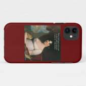 ドリー・マディソン&有名な明日の引用iPhoneケース Case-Mate iPhoneケース (裏面(横))