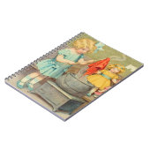 ドリー・ランドリー・ガール ヴィンテージ・プレイング・ドールズ 可愛い ノートブック (左側)