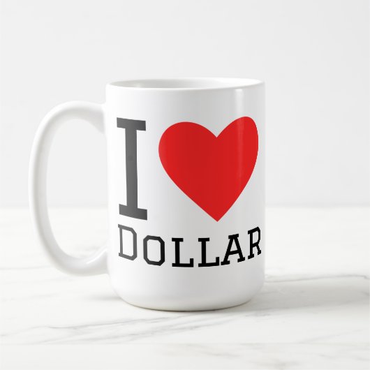 ドルが好き コーヒーマグカップ (左)