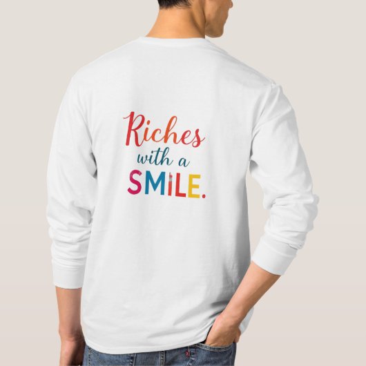 ドルとチャックル、スマイル付き富 Tシャツ (裏面)