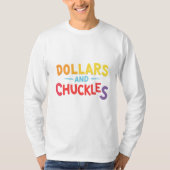 ドルとチャックル、スマイル付き富 Tシャツ (正面)
