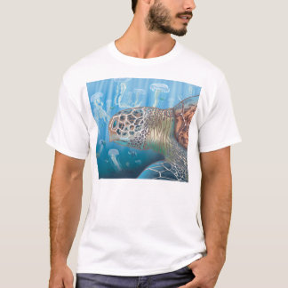 ドルのカメおよびくらげ Tシャツ