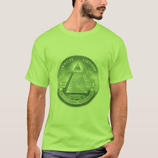 ドルのピラミッドのワイシャツ Tシャツ (正面)