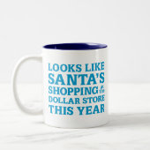 ドルの店サンタ ツートーンマグカップ (左)