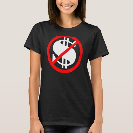 ドルの記号は消えた Tシャツ (正面)