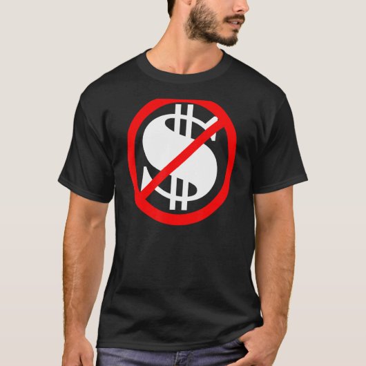 ドルの記号は消えた Tシャツ (正面)