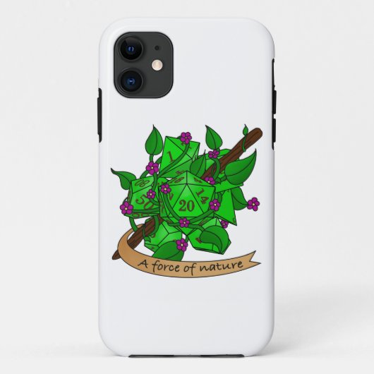 ドルイドのサイコロデザイン Case-Mate iPhoneケース (裏面)