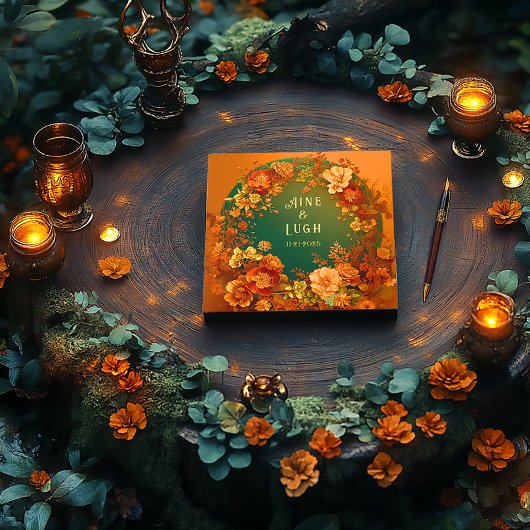 ドルイドヒルズゴールド結婚フォイルズゲストブック ゲストブック