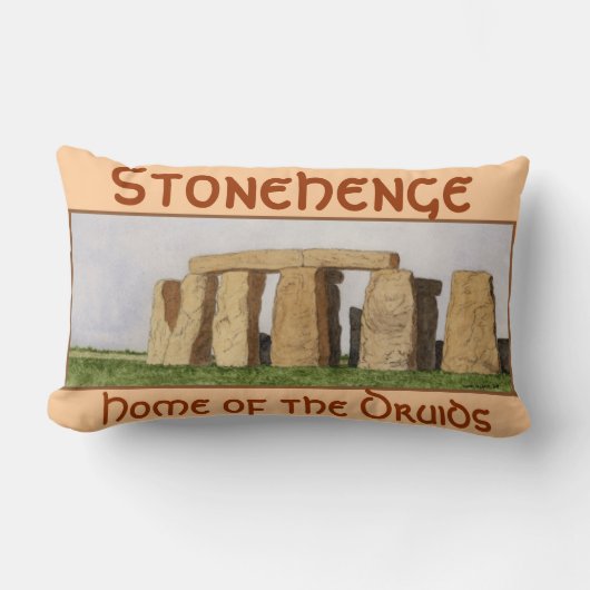 ドルイド教司祭のStonehenge-の家 ランバークッション (正面)