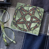 ドルイド異教のペンタグラムアート自然魔女 ストーンコースター