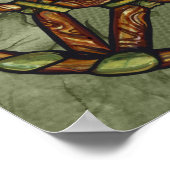 ドルイド異教のペンタグラムアート自然魔女 ポスター (角)