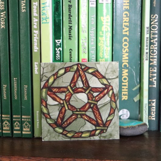 ドルイド異教のペンタグラムアート自然魔女 ポスター